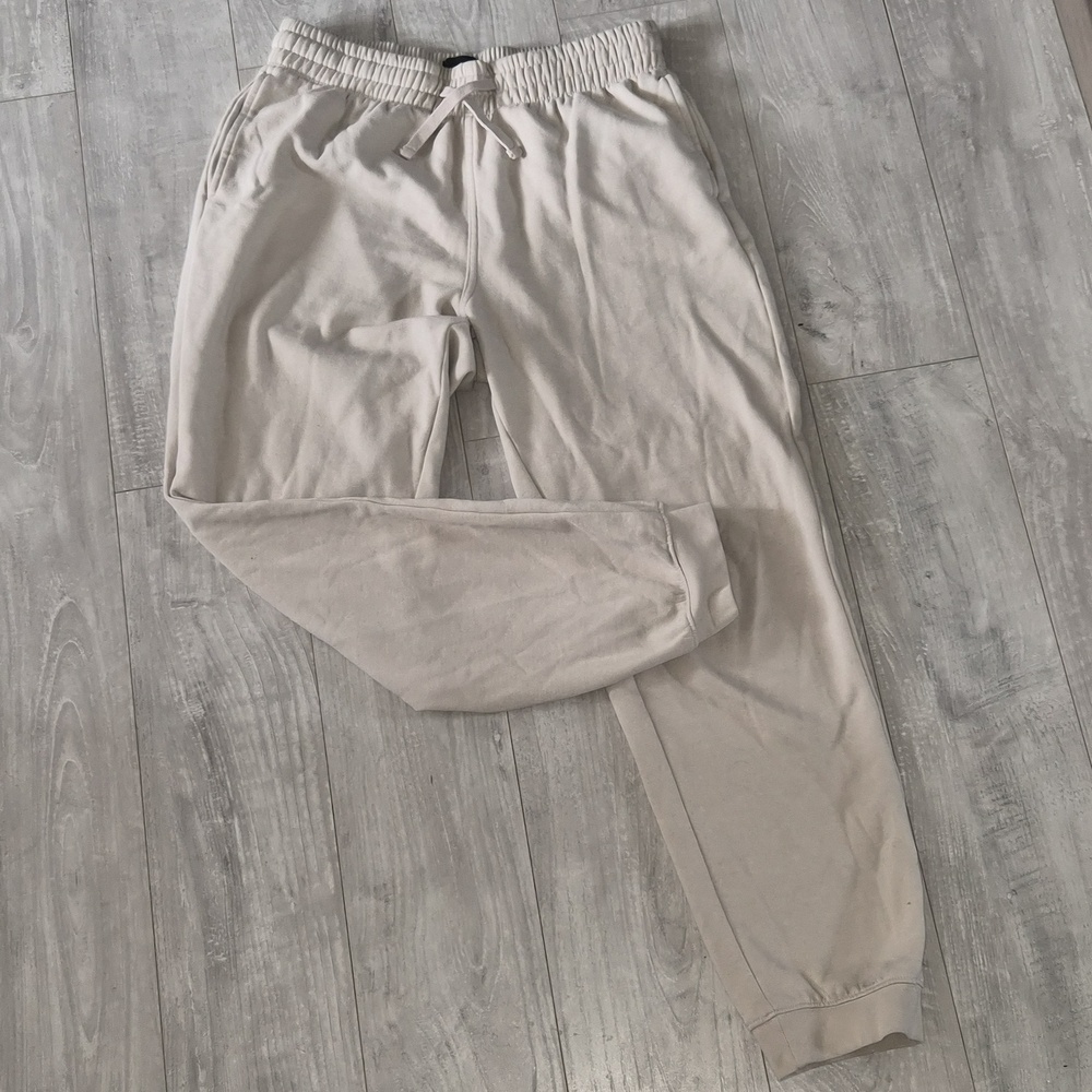 H&M Men's Drawstring Joggers — Light Beige